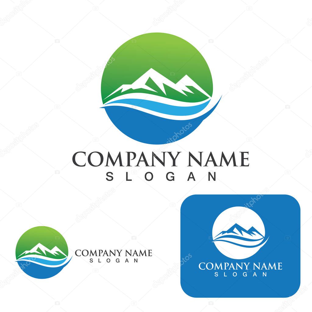 Mountain Logo Template Vector illustration design