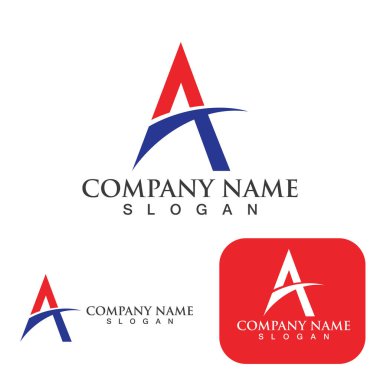 Bir Harf Logo Şablonu vektör illüstrasyon tasarımı