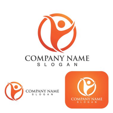 Sağlık logosu illüstrasyon vektör tasarımı imzası