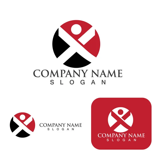 Carta Logo Template Vetor Ícone Ilustração Design —  Vetores de Stock