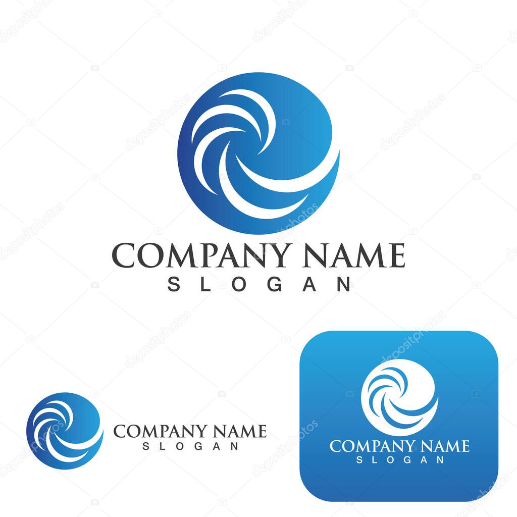 Water wave  Logo vector eps10  logo