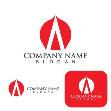 Bir Harf Logo Şablonu vektör illüstrasyon tasarımı