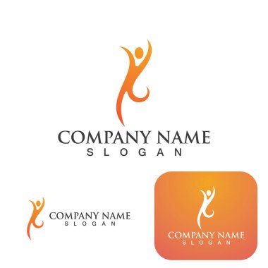 Sağlık logosu illüstrasyon vektör tasarımı imzası