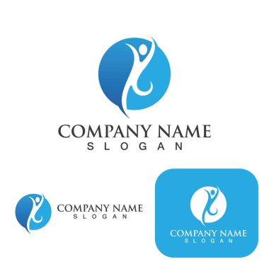 Sağlık logosu illüstrasyon vektör tasarımı imzası