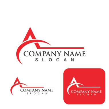 Bir Harf Logo Şablonu vektör illüstrasyon tasarımı
