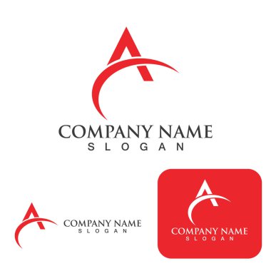 Bir Harf Logo Şablonu vektör illüstrasyon tasarımı
