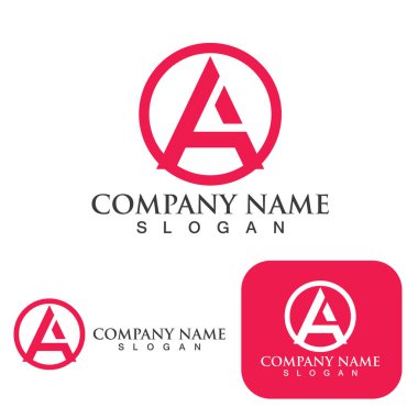 Bir Harf Logo Şablonu vektör illüstrasyon tasarımı