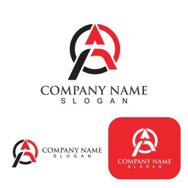 Bir Harf Logo Şablonu vektör illüstrasyon tasarımı