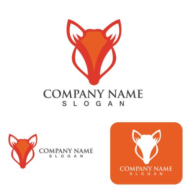 Fox logo vektör illüstrasyon tasarımı