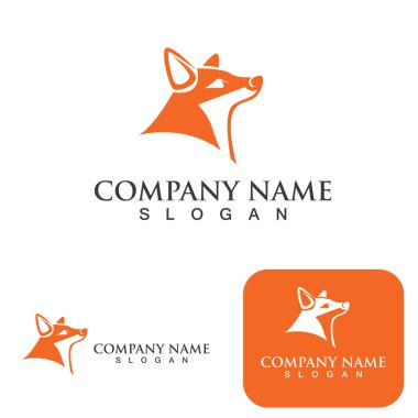 Fox logo vektör illüstrasyon tasarımı