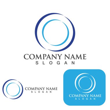 C Çemberi halka logosu Şablon ikonu tasarımı