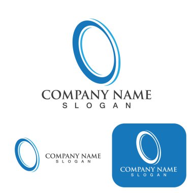 C Çemberi halka logosu Şablon ikonu tasarımı