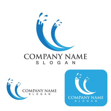 Su logosunu ve sembol vektörünü boşalt