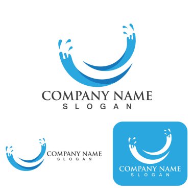 Su logosunu ve sembol vektörünü boşalt