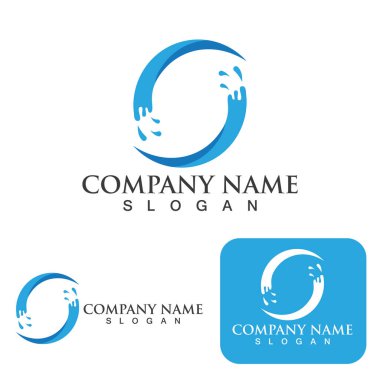 Su logosunu ve sembol vektörünü boşalt