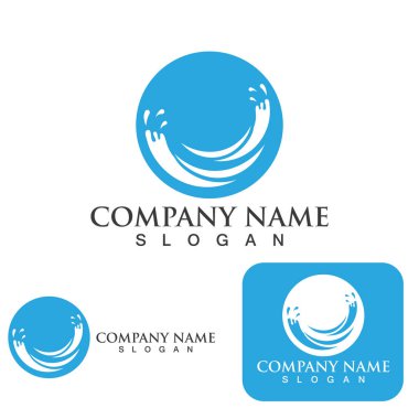 Su logosunu ve sembol vektörünü boşalt