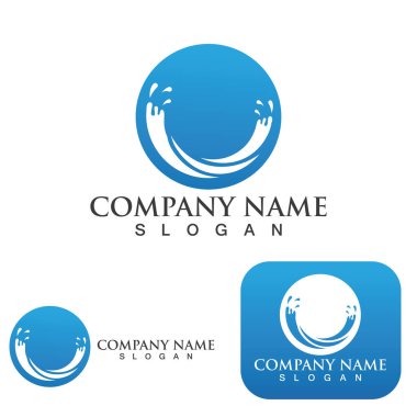 Su logosunu ve sembol vektörünü boşalt