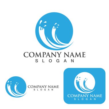 Su logosunu ve sembol vektörünü boşalt