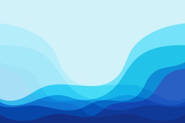 Mavi dalga Baground Duvar kağıdı desen vektörü