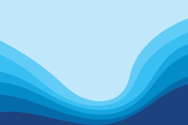 Mavi dalga Baground Duvar kağıdı desen vektörü