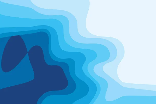 Blaue Welle Baground Wallpaper Muster Vektor — Stockvektor
