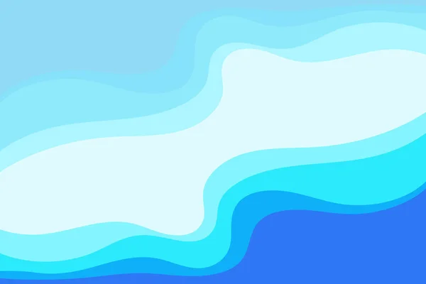 Blaue Welle Baground Wallpaper Muster Vektor — Stockvektor