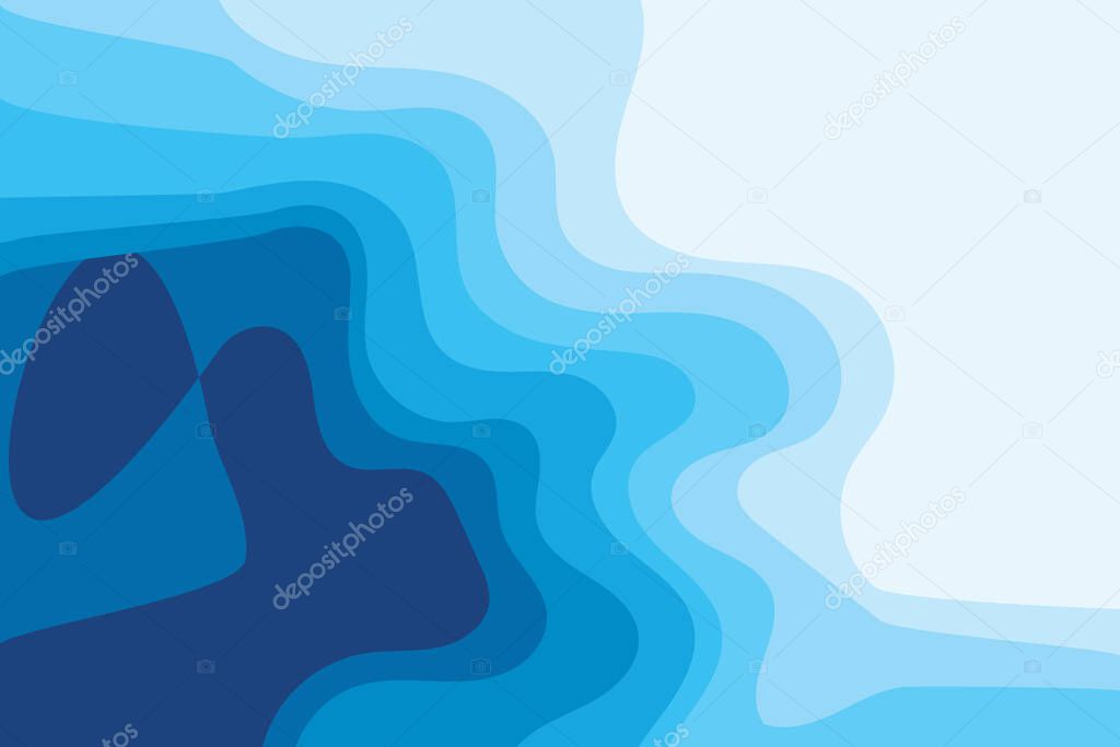 Blue wave Baground Wallpaper pattern vector