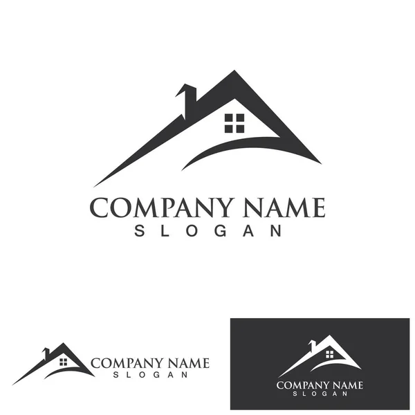 Home Building Logo Symbol — Stock Vector