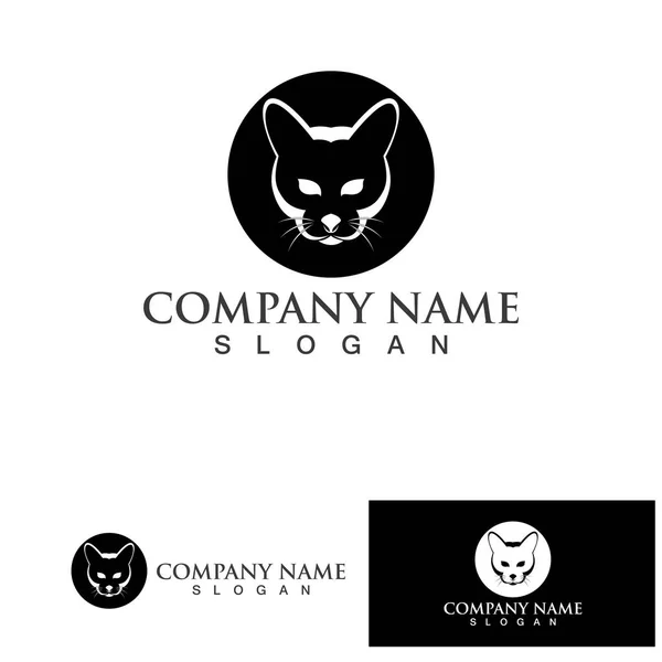 Imagem Vetor Logotipo Animal Estimação Projeto Gato — Vetor de Stock