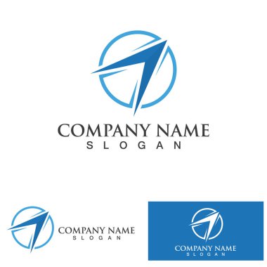 compas simgesi. Compas-vektör compas işaret sembolünün düz illüstrasyonu.