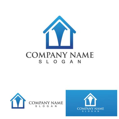 ev binalar logo ve simgeleri simgeleri templat