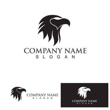 Kartal simgesi logo tasarım vektör şablonu