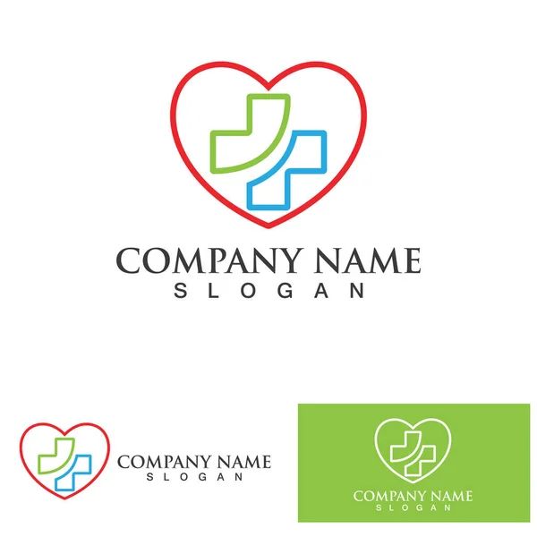 Medical Cross and Health Pharmacy Logo Vector Template