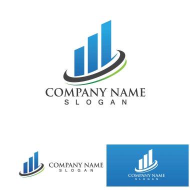 İş finansmanı ve pazarlama logosu Vektör illüstrasyon tasarımı