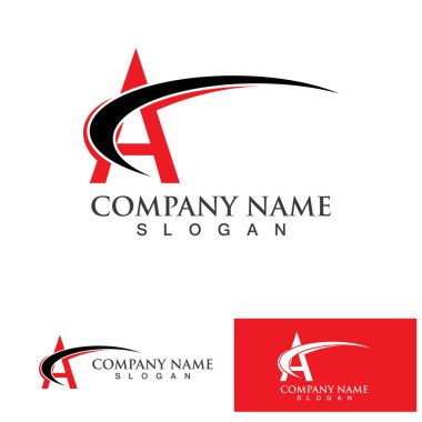 Bir Harf Şablonu vektör resimleme tasarımı