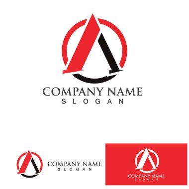 Bir Harf Şablonu vektör resimleme tasarımı