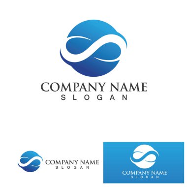 Sonsuzluk Tasarımı Vektör Simgesi Logo şablonu tasarımı