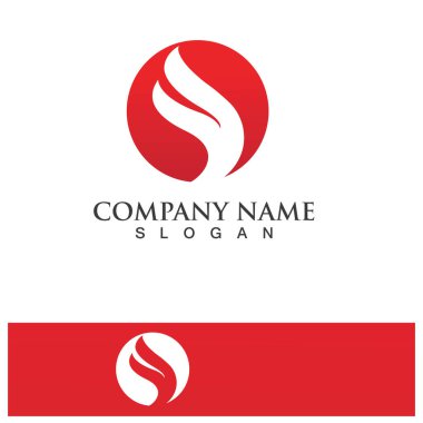 Ateş Logosu Ateş Şablonu Clipart Sembol Simgesi Vektörü 