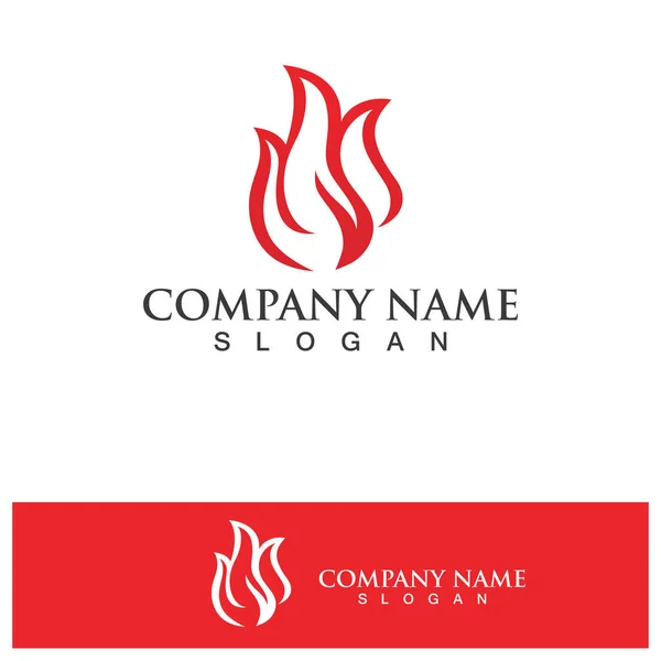 Brand Logotyp Mall Flame Clipart Symbol Ikonen Vektor — Stock vektor