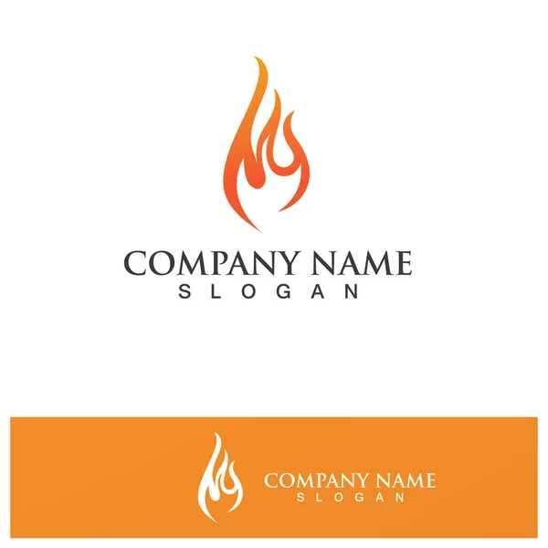 Brand Logotyp Mall Flame Clipart Symbol Ikonen Vektor — Stock vektor