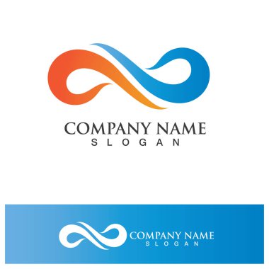 Sonsuzluk Tasarımı Vektör Simgesi Logo şablonu tasarımı
