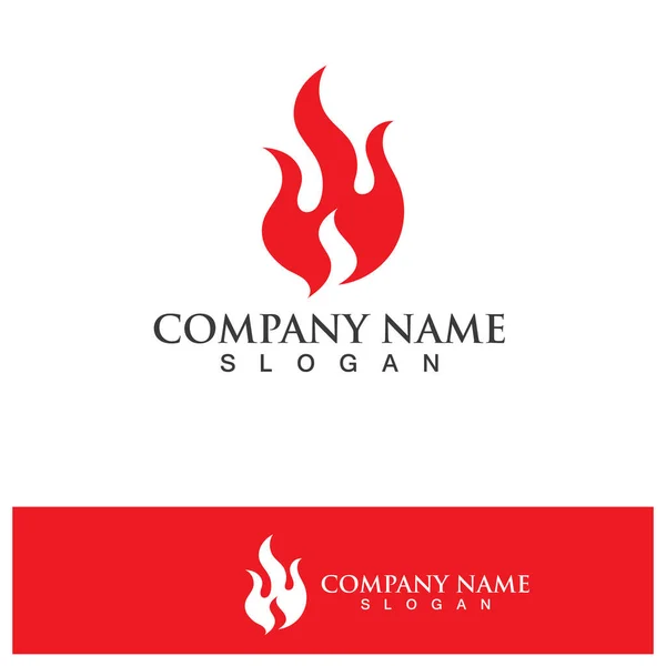 Plantilla Logotipo Fuego Flame Clipart Symbol Icon Vector — Archivo Imágenes Vectoriales