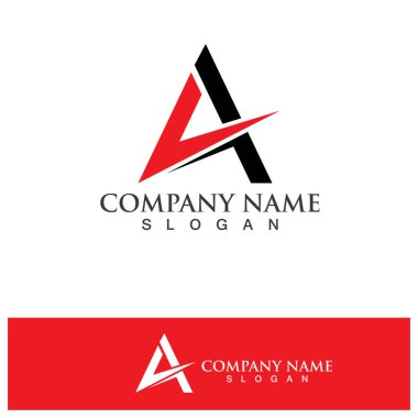 Bir Harf Logo Şablonu vektör illüstrasyon tasarımı