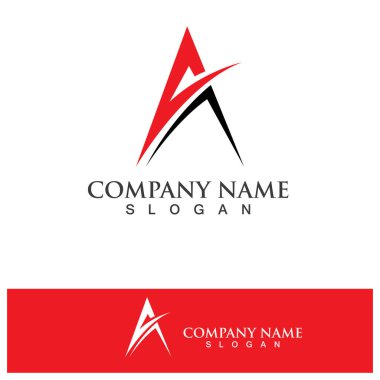 Bir Harf Logo Şablonu vektör illüstrasyon tasarımı