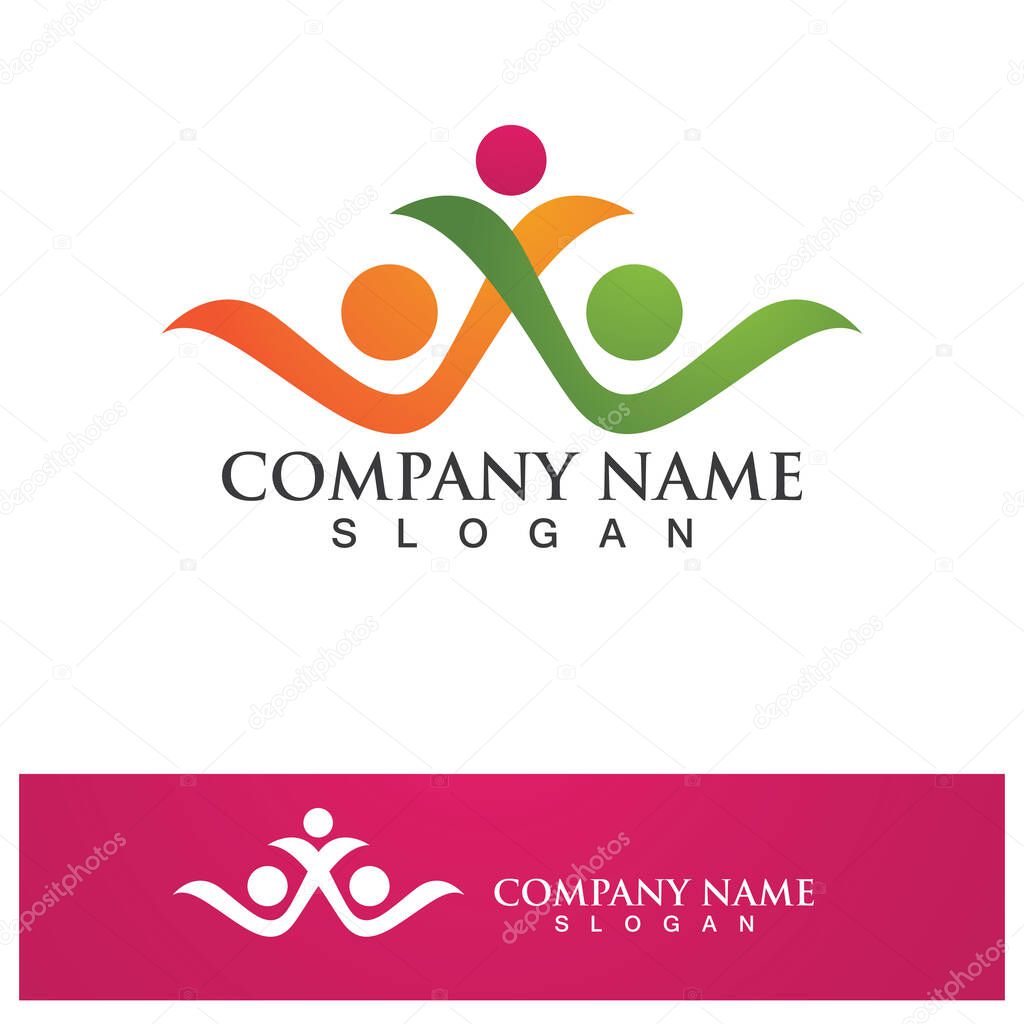 Adoption children logo and symbol health