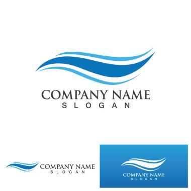 Wave logo and symbol water image. Sea, ocean, river surface.