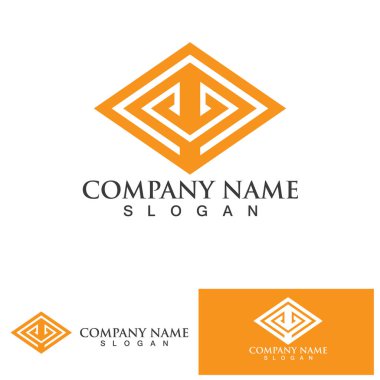Pyramid Logo and symbol vector element 