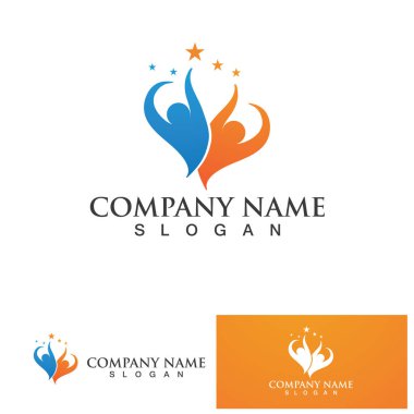 Community people group, network and social icon design template