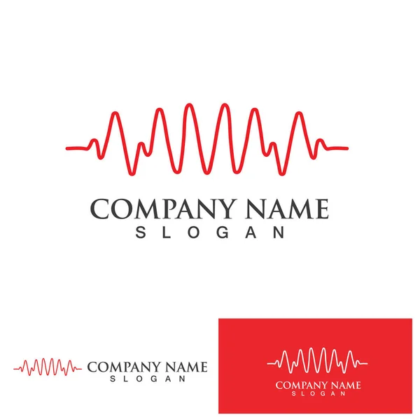 Sound Wave Logo Symbol Vector — Stock Vector