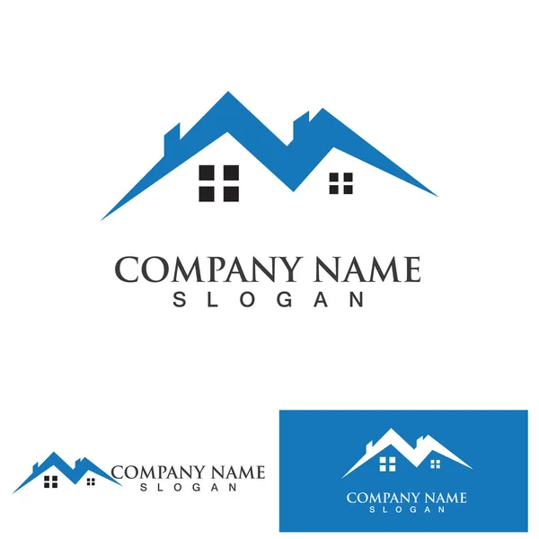 Home Building Logo Symbol — Stock Vector
